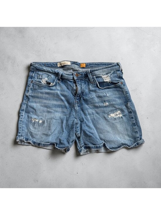 Pilcro and the Letterpress Pants - PILCRO AND THE LETTERPRESS Anthropologie Light Wash Denim Shorts Size 30